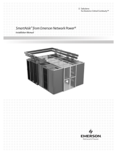 SmartAisle from Emerson Network Power  Installation Manual