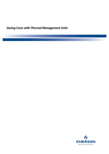 Saving Costs with Thermal Management Units
