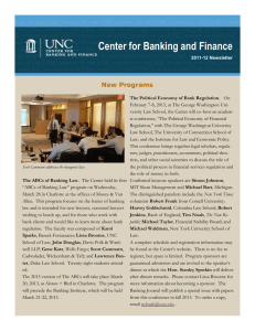 Center for Banking and Finance New Programs Beischer Challenge Complete!