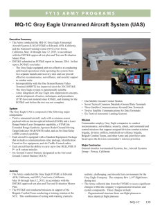 MQ-1C Gray Eagle Unmanned Aircraft System (UAS)