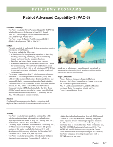 Patriot Advanced Capability-3 (PAC-3)