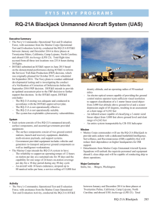 RQ-21A Blackjack Unmanned Aircraft System (UAS)