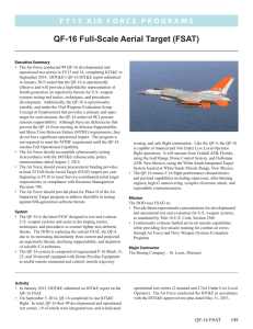 QF-16 Full-Scale Aerial Target (FSAT)