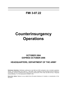 Counterinsurgency Operations FMI 3-07.22