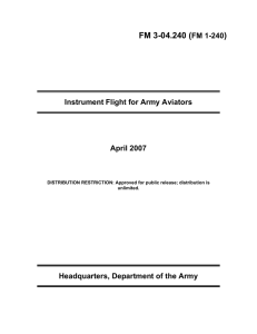 FM 3-04.240 ( ) FM 1-240 Instrument Flight for Army Aviators