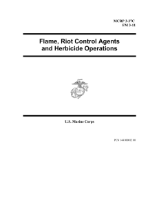 Flame, Riot Control Agents and Herbicide Operations  MCRP 3-37C
