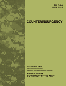 COUNTERINSURGENCY FM 3-24 HEADQUARTERS DEPARTMENT OF THE ARMY