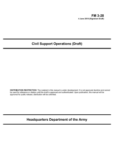 FM 3-28 Civil Support Operations (Draft)