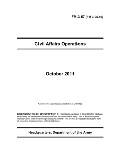 Civil Affairs Operations October 2011 FM 3-57