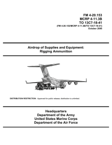 FM 4-20.153 MCRP 4-11.3B TO 13C7-18-41 Airdrop of Supplies and Equipment: