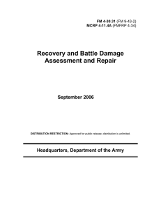 Recovery and Battle Damage Assessment and Repair September 2006