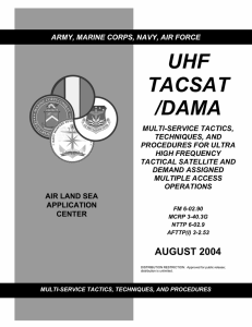 UHF TACSAT /DAMA