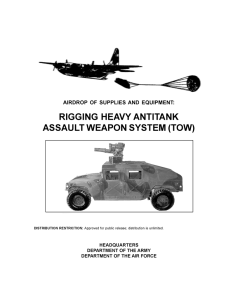 RIGGING HEAVY ANTITANK ASSAULT WEAPON SYSTEM (TOW) HEADQUARTERS