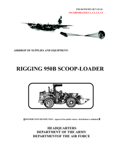 RIGGING 950B SCOOP-LOADER HEADQUARTERS DEPARTMENT OF THE ARMY DEPARTMENTOF THE AIR FORCE