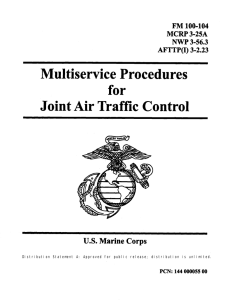 Multiservice Procedures for Joint Air Traffic Control U.S. Marine Corps