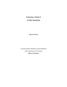 Estimating a Model of Fertility Bargaining  LIKAS UMALI
