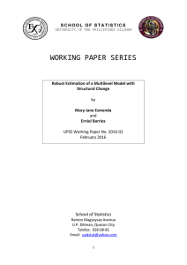 WORKING PAPER SERIES