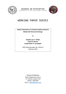 WORKING PAPER SERIES