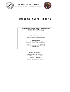 WORKING PAPER SERIES School of Statistics e-Marketing Design with Applications to