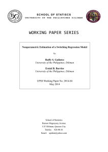 WORKING PAPER SERIES