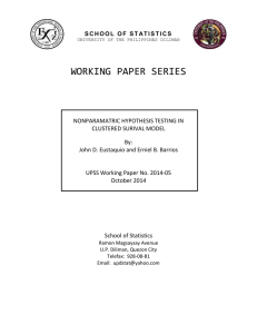 WORKING PAPER SERIES