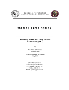 WORKING PAPER SERIES Measuring Market Risk Using Extreme Value Theory (EVT