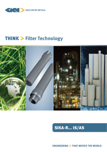 Filter Technology SIKA-R... IS/AS ENGINEERING   THAT MOVES THE WORLD