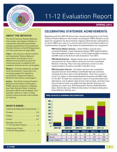 11-12 Evaluation Report CelebrAtIng stAteWIde AChIeveMents sprIng 2013 About the InItIAtIve