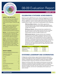 08-09 Evaluation Report CelebrAtIng stAteWIde AChIeveMents JAnuAry 2010 About the InItIAtIve