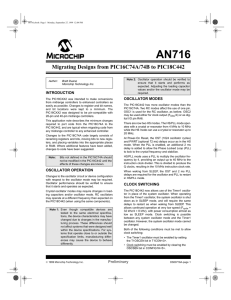 AN716 INTRODUCTION OSCILLATOR MODES