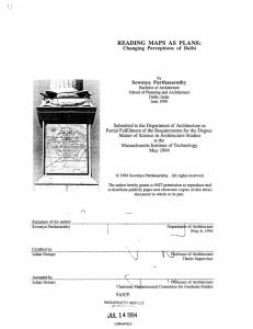 READING  MAPS  AS  PLANS: Sowmya  Parthasarathy