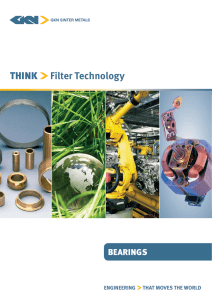 Filter Technology BEARINGS ENGINEERING   THAT MOVES THE WORLD