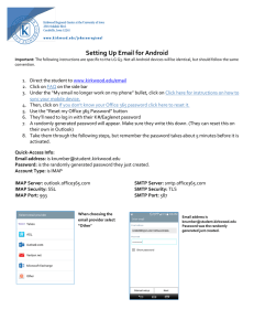 Setting Up Email for Android