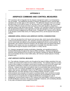 AIRSPACE COMMAND AND CONTROL MEASURES APPENDIX E