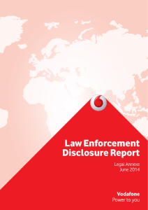 Law Enforcement Disclosure Report Vodafone Power to you