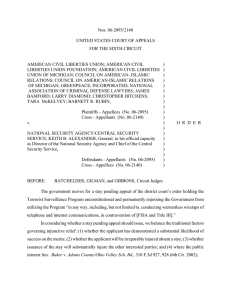 Nos. 06-2095/2140 UNITED STATES COURT OF APPEALS FOR THE SIXTH CIRCUIT