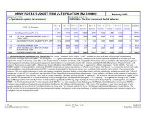 ARMY RDT&amp;E BUDGET ITEM JUSTIFICATION (R2 Exhibit) February 2005