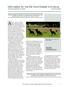 Information for the Elk Herd Debate in Arizona by Joanne Littlefield