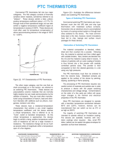 PTC THERMISTORS