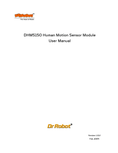 DHM5150 Human Motion Sensor Module User Manual Version: 1.0.2