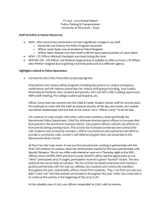 FY 2013 - 2014 Annual Report Police, Parking &amp; Transportation