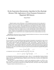 On the Expectation-Maximization Algorithm for Rice-Rayleigh