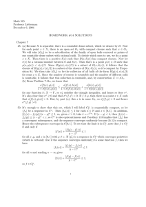 Math 515 Professor Lieberman December 6, 2004 HOMEWORK #14 SOLUTIONS