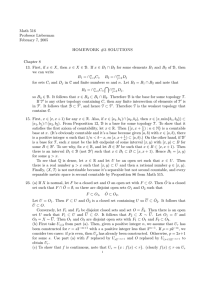 Math 516 Professor Lieberman February 7, 2005 HOMEWORK #3 SOLUTIONS