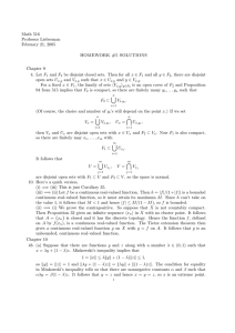 Math 516 Professor Lieberman February 21, 2005 HOMEWORK #5 SOLUTIONS
