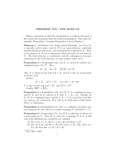 THEOREMS, ETC., FOR MATH 516