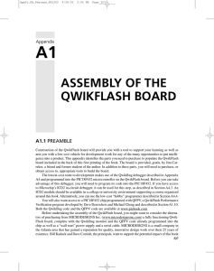 A1 ASSEMBLY OF THE QWIKFLASH BOARD A1.1