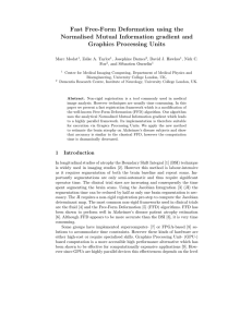 Fast Free-Form Deformation using the Normalised Mutual Information gradient and