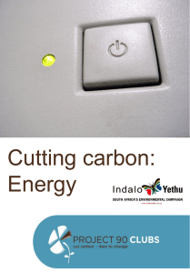 Cutting carbon: Energy Main pic required to fill half page