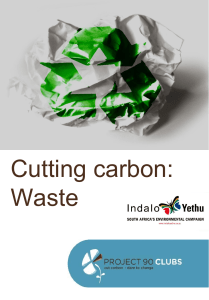 Cutting carbon: Waste